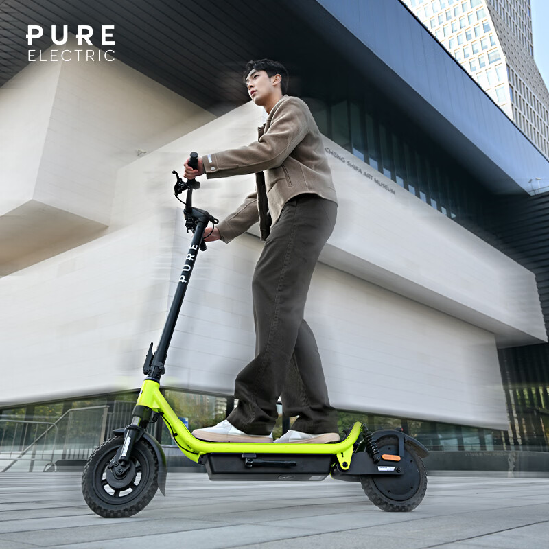 佩尚Pure Electric电动滑板车成人代步便携长续航折叠越野踏板车 PURE AIR5 Ultra 极光黄