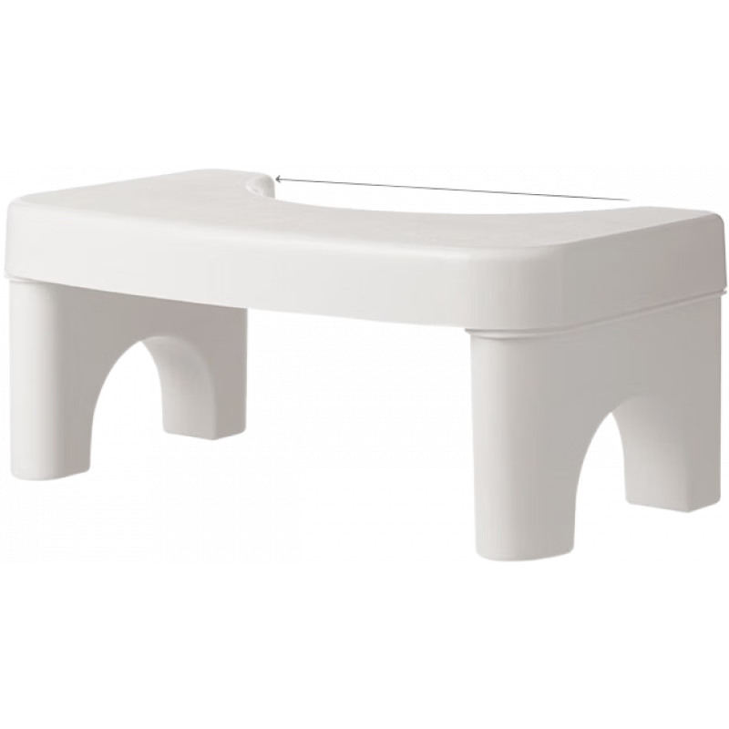 懒角落马桶踩脚凳蹲坑坐厕脚踏家用卫生间塑料防滑厕所辅助小凳子 白色