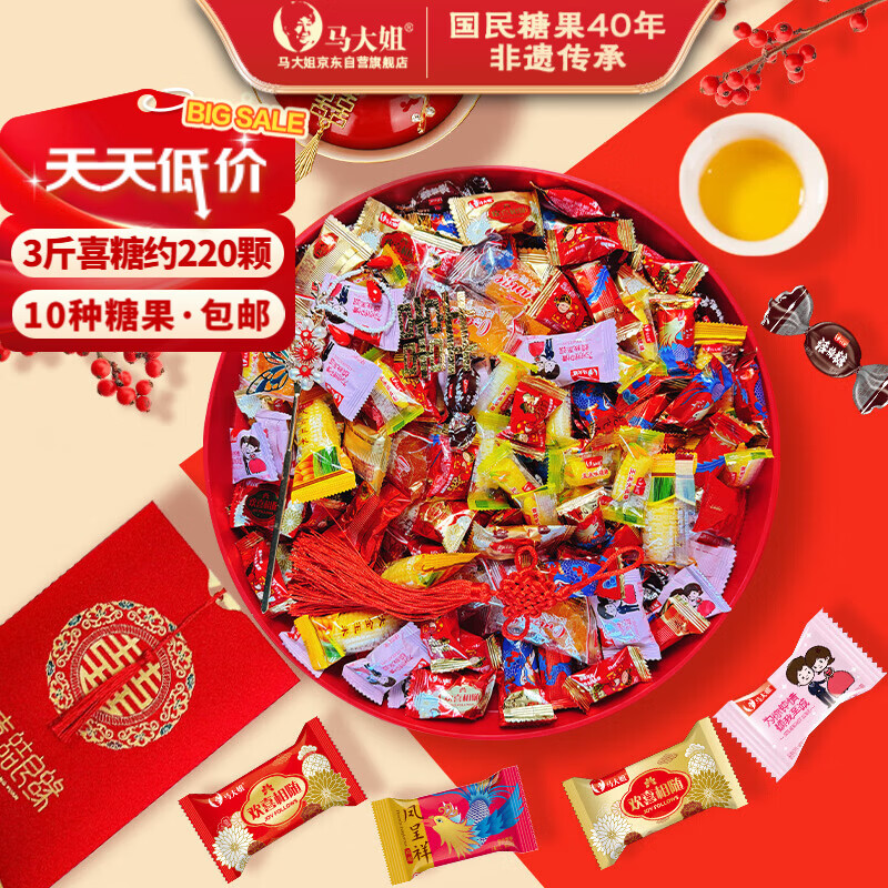 先领29-10卷 自营 马大姐 什锦糖组合1.5kg 拍下28.9元包邮;才9.6/斤 - 线报酷 先领29-10卷 自营 马大姐 什锦糖组合1.5kg 拍下28.9元包邮;才9.6/斤 - 线报酷