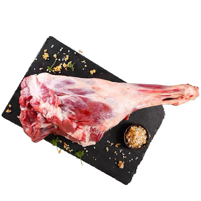 津尚鲜5斤整只生羊腿新鲜切块羊腿肉羔羊肉烤羊腿烧烤新鲜食材可商用 2.5斤【原切羊腿】切块发货