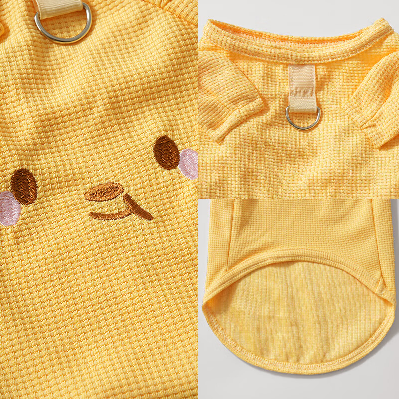 FAIRYPET狗衣服小型犬比熊可牵引四季通用外出遛狗背心猫咪防掉毛 粉色小猪【可牵引】 2XL【推荐14-20斤】