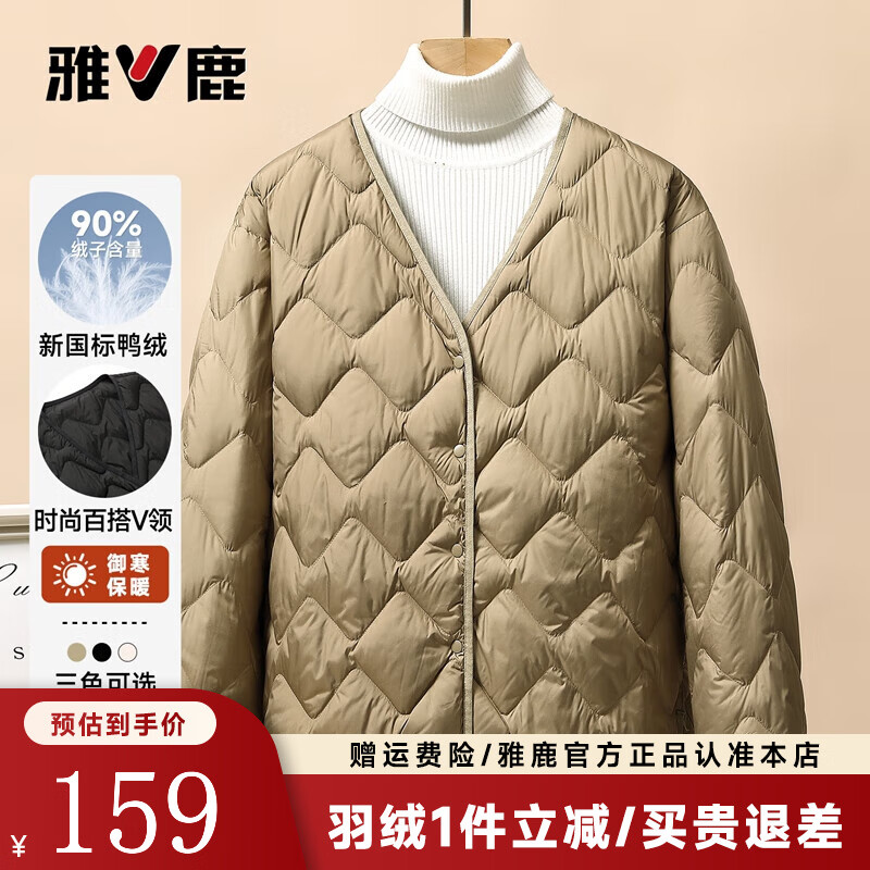 ��¹ʱ���ᱡ���޷�Ů2025�ﶬ���¿�v���ڵ���ů�ٴ�̿װ���� ����ɫ S (155) 359Ԫ