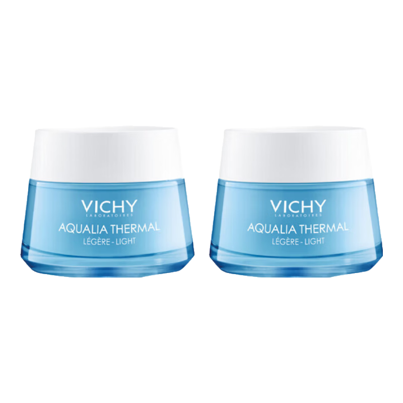 薇姿(VICHY)溫泉礦物保濕水活霜面霜【新年禮物】 50ml 清爽型*2