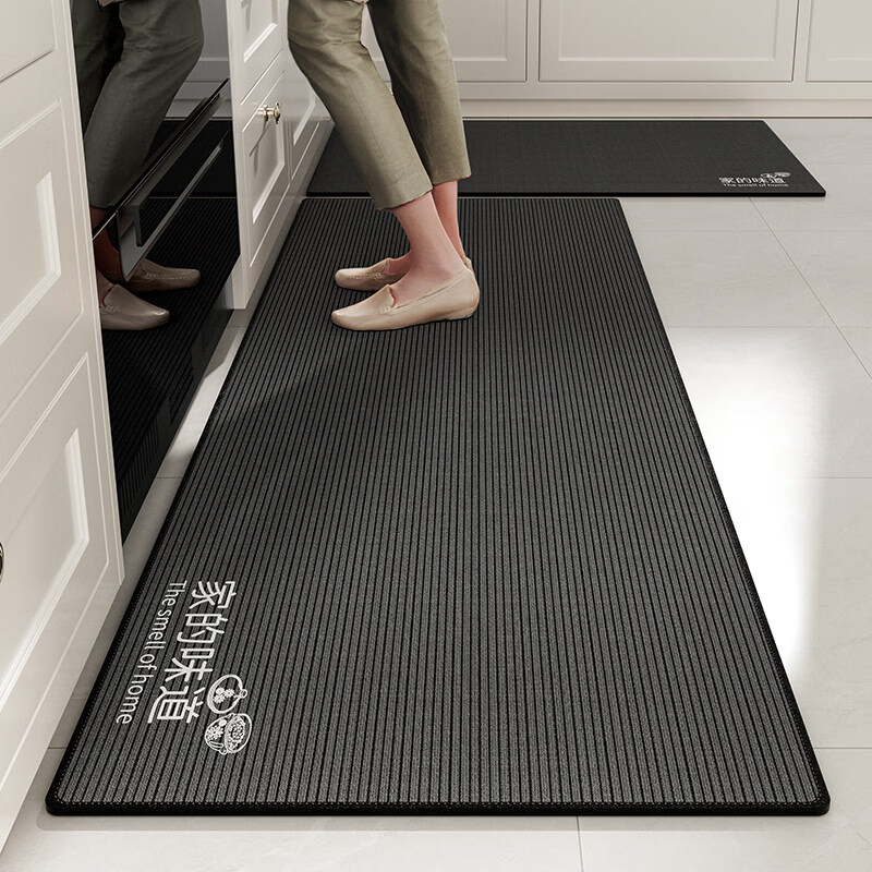 布迪思2026厨房专用地垫防水防油简约耐脏防滑可擦免洗 家的味道 50*80CM【厨房浴室通用】 