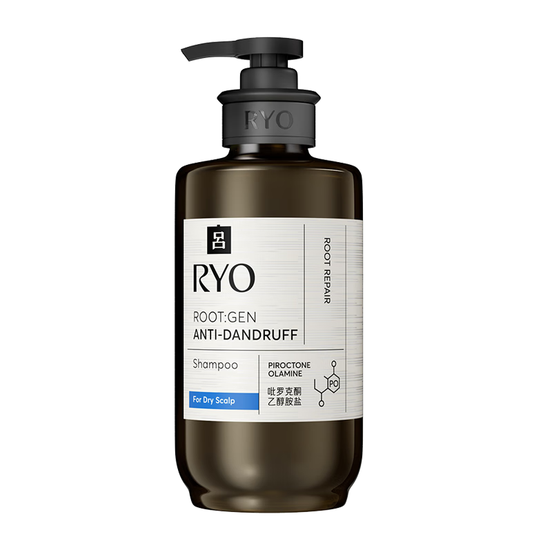 吕（Ryo）橄榄吕去屑舒柔蓝标洗发水350ml干性头皮抑屑止痒保湿补水蓬松