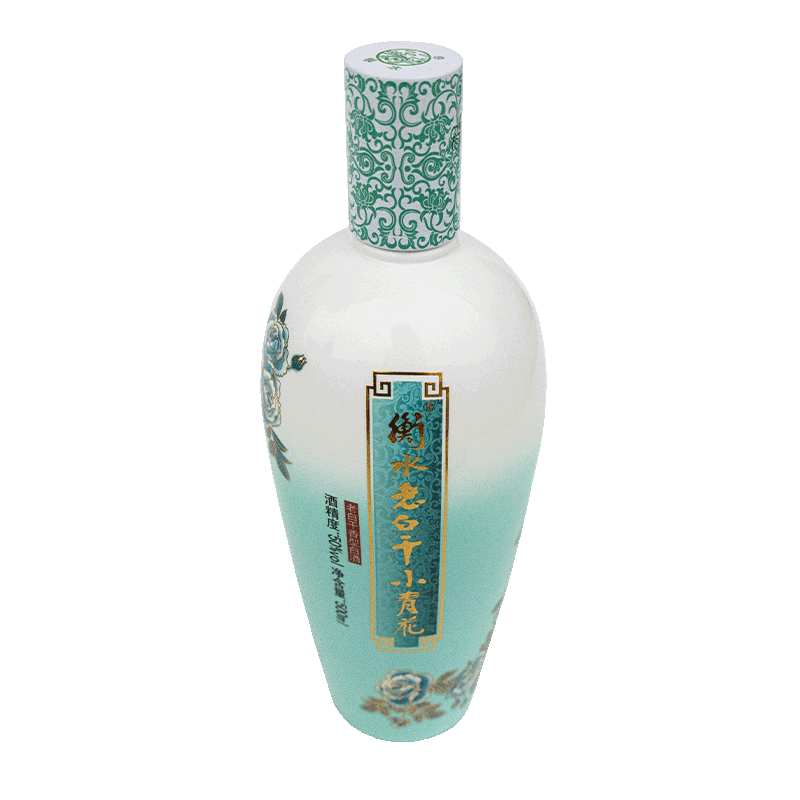 衡水老白干50度小青花礼盒 500mL*2瓶 纯粮白酒易入口 非遗技艺中华老字号 50%vol 500mL 2瓶 礼盒