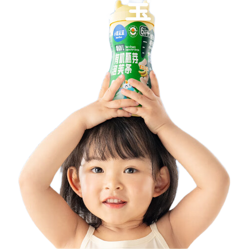 小鹿藍藍嬰兒泡芙兒童零食磨牙多造型泡芙球溶豆米餅搭檔 【8月+ 芝士味】有機胚芽泡芙條