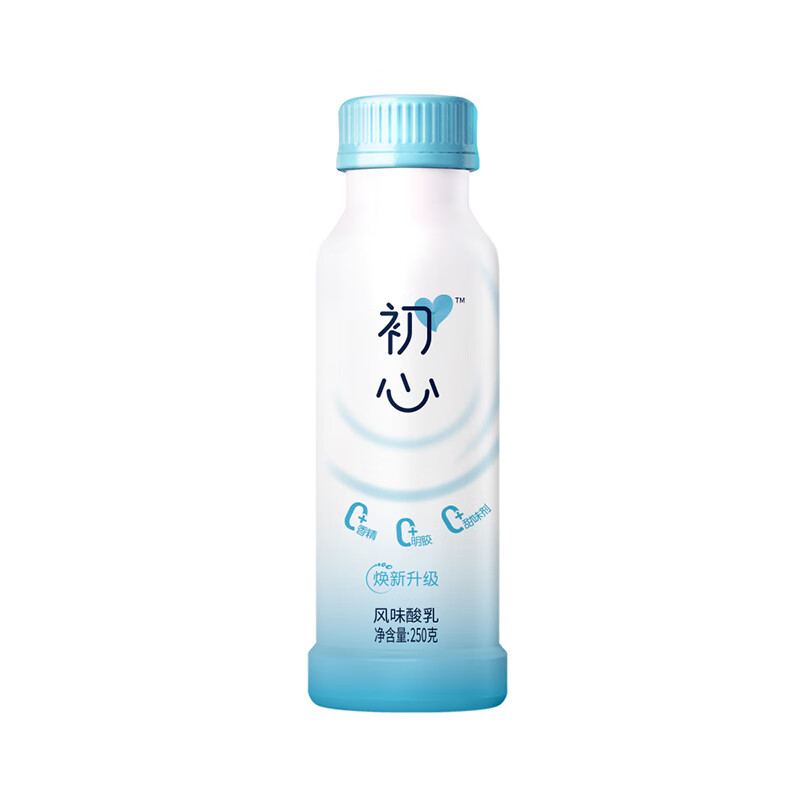 新希望初心风味发酵乳酸奶250g 3.0g乳蛋白 干净配方 低温冷藏酸牛奶 初心原味酸奶250g 10瓶