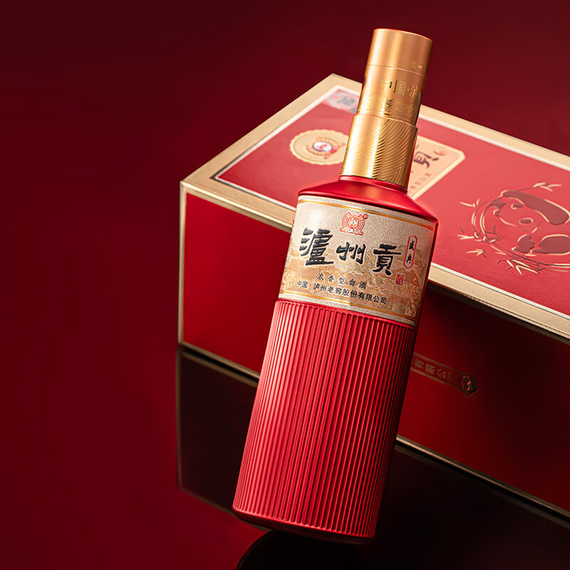 泸州老窖泸州贡盛典纯粮高度酒宴请收藏自酌52度浓香白酒年货礼盒500ml*2 52度 500mL 2瓶