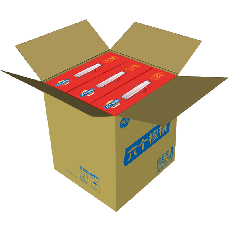 养元六个核桃囤货礼盒240ml*10罐*3盒饮料整箱装【无糖配方健康礼盒】