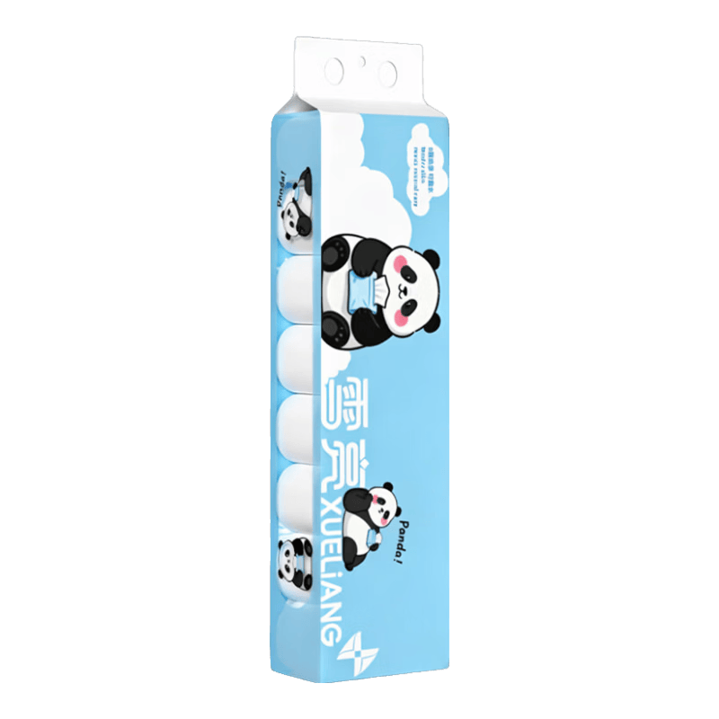 雪亮无芯卷纸母婴适用纸巾5层加厚可湿水家用厕纸100%原生木浆卫生纸 5层 48g/卷*16卷