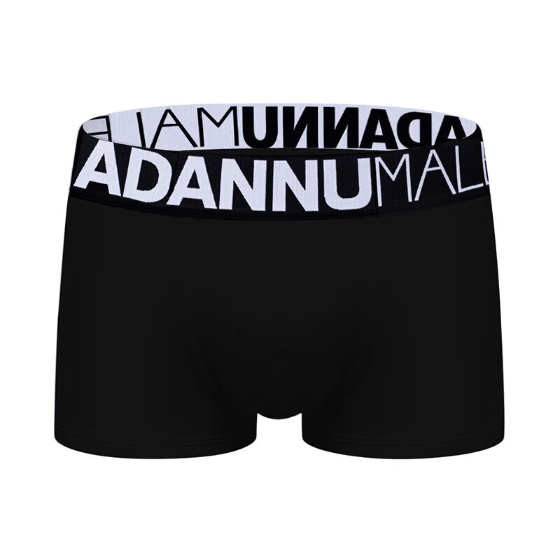 阿丹奴(ADANNU)男士平角内裤男四角裤运动健身透气修身提臀底裤棉质青年短裤衩 蓝色 2XL