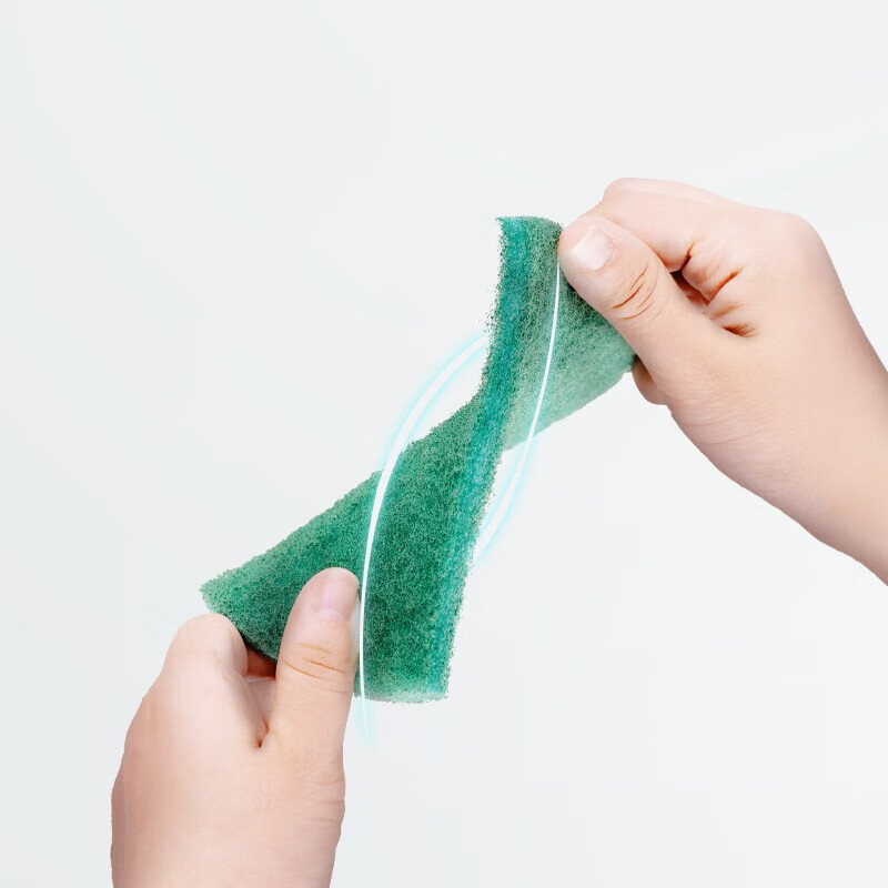 茶花【甄选好物】洗碗布含砂百洁布擦厨房刷锅不易沾油家用刷碗双面 三包（共6片）