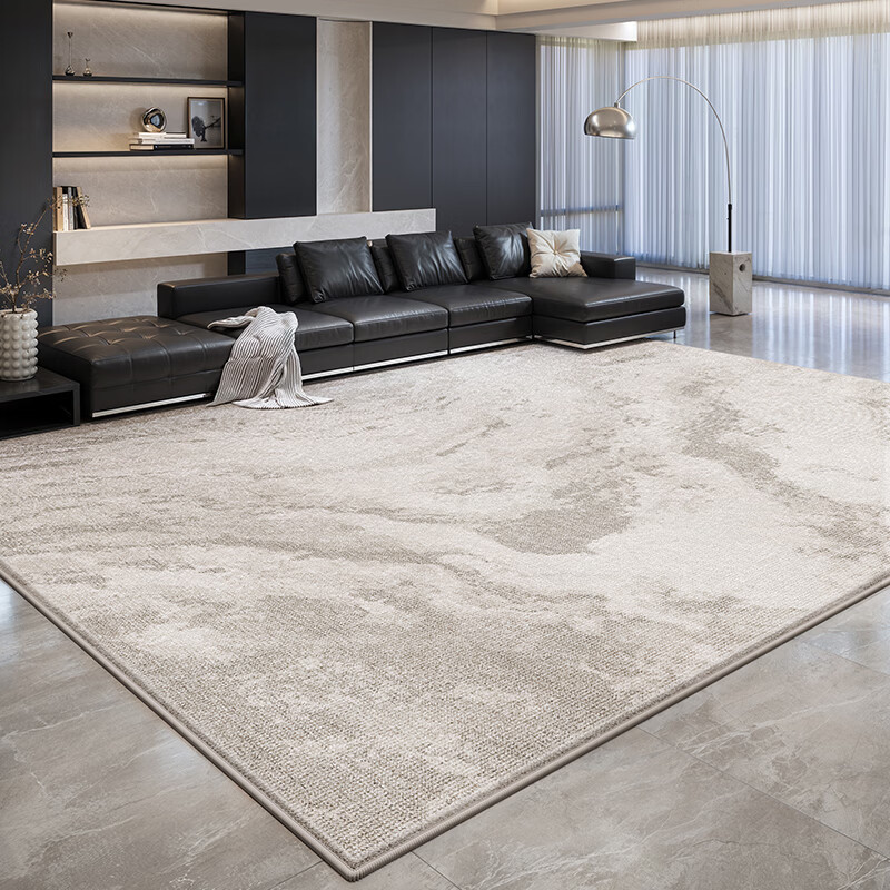 Y U-LIVE地毯客厅意式轻奢极简风2026新款免洗可擦灰色高级沙发家用地 S仿羊绒-远山含 200×340Cm【亲肤毯面 防滑毯底】