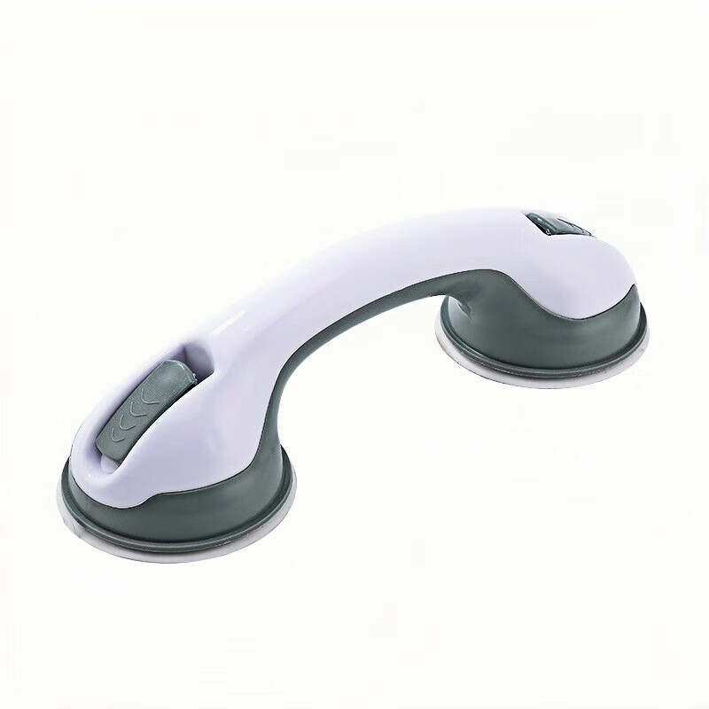 映棠【厂家直供】浴室扶手强力吸盘厕所马桶扶手老人儿童防滑安全把手 OPP双袋装白灰（两个装）