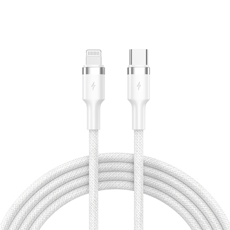京选京东自有品牌Type-C to Lightning PD27W  苹果充电线 3A 适用iPhone14/13ProMax  1米 琉璃白