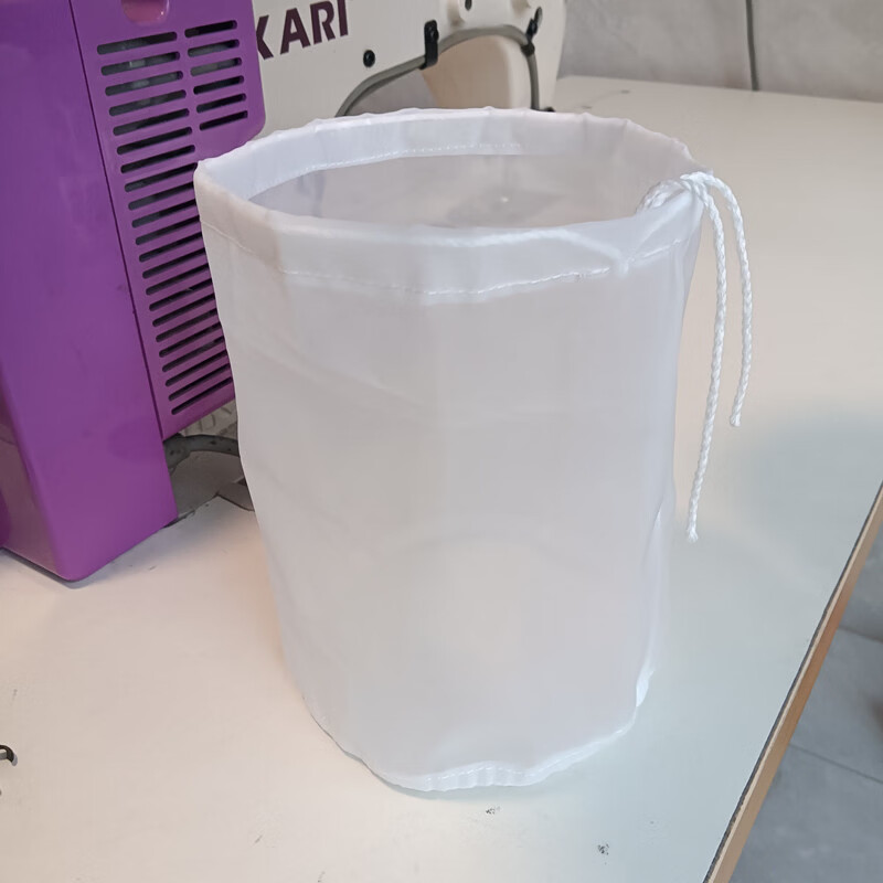 寒云山60-300目食品级尼龙过滤网圆柱体桶形网袋滤筒定制蜂蜜豆浆高温 直径50*60cm高(500目)