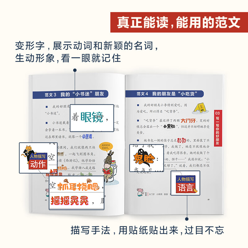 乐乐趣 照猫画虎小学同步作文看图写话让孩子学会写作口语交际应用文适合小学生的漫画书一二三年级作文写作思维训练书物理漫画书6册 小学生物理知识启蒙科普百科书 照猫画虎 小学同步作文 看图写话（共3册）