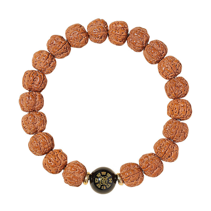 正宗尼泊尔金刚菩提子手串十二生肖守护神文玩核桃盘玩佛珠手链 【星月跑环款】金刚11mm单圈