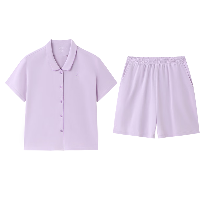 创宙 全棉时代2025新品男女士抗菌针织家居套装吸湿抗菌