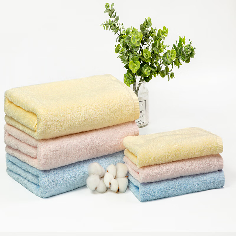 内野（UCHINO）纯棉浴巾洗澡吸水大浴巾家用裹巾毛巾三件套TK 纯棉柔软浴巾-蓝色