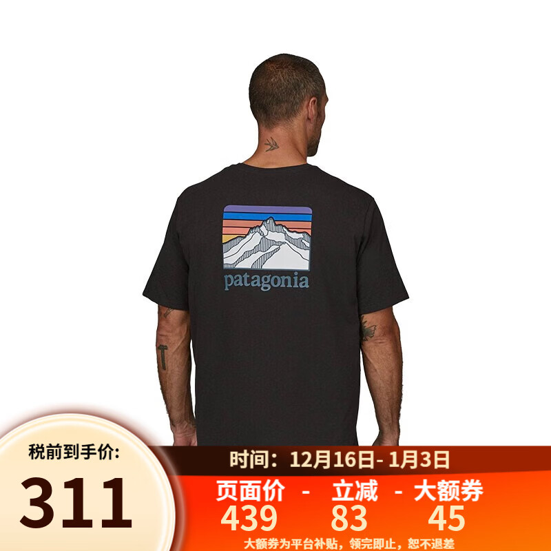 ���������ǣ�Patagonia��������ʿ�ļ����͸������T��38511 INBK-ī��ɫ S 289.74Ԫ