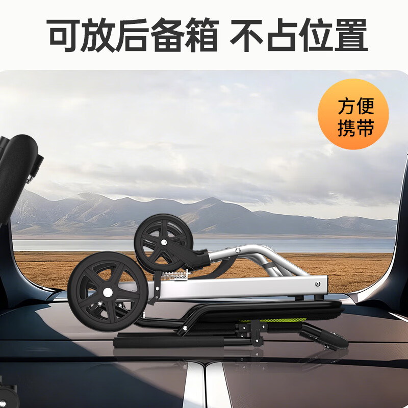 迪护轮椅折叠老人轻便旅行手推车专用出行 超轻便小型便携式可上飞机 02碳钢*8寸实心轮*蜂网坐垫*减震