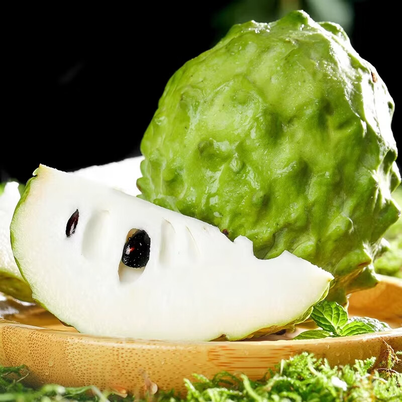 绿熊庄园释迦果番荔枝新鲜牛奶凤梨释迦青色果牛奶佛头果新鲜热带水果送礼 2斤装【单果250g+】净1.5斤