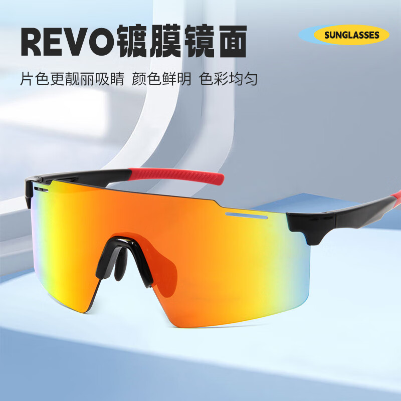 蚁途骑行眼镜墨镜太阳镜UV400跑步徒步骑行护目镜防风防冲击专用 C1 亮黑框(灰片)