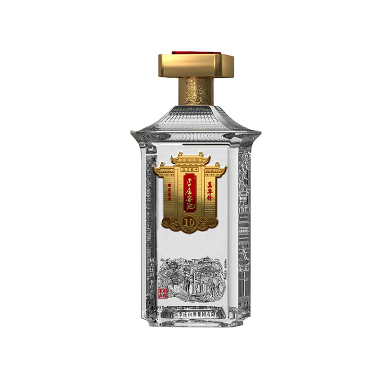 李庄窖池真年份10 39度浓香型白酒 52度礼盒装酒 52度 500mL 1瓶