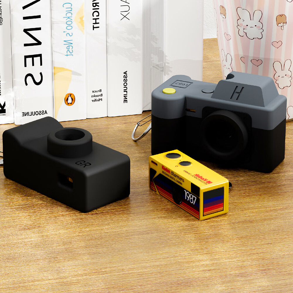 掼配柯达盲盒相机钥匙扣保护套迷你拇指相机保护壳 保护套【GR相机纯黑款】
