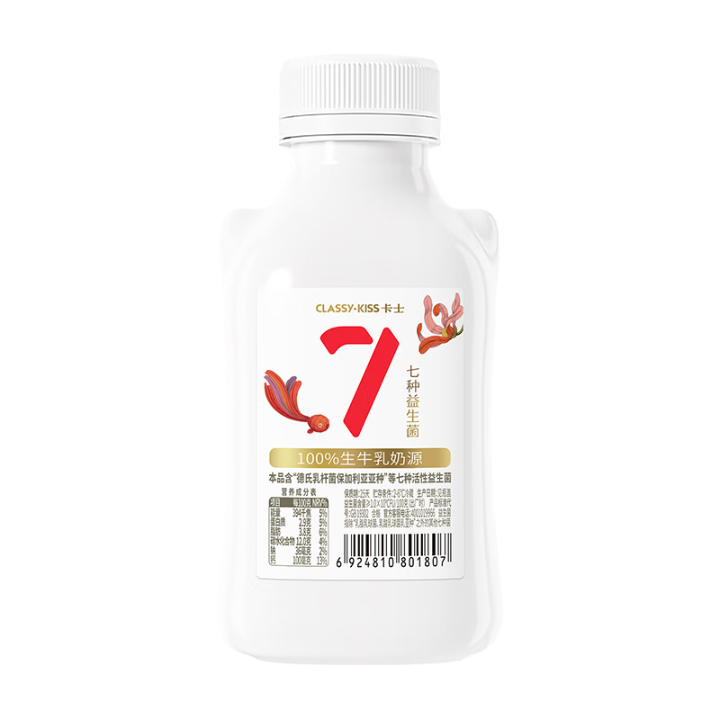 卡士（CLASSY.KISS）007小奶罐7种益生菌酸奶440g 原味 低温酸奶