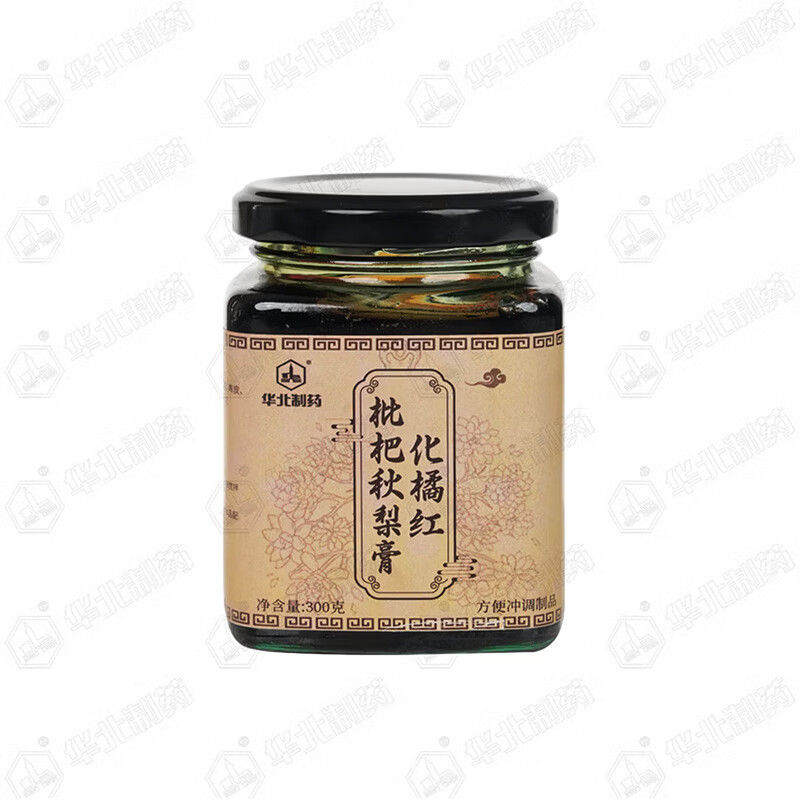 华北制药大健康秋梨膏润喉化痰护嗓化橘红枇杷秋梨膏儿童0添加成人泡水秋冬必备 【尝鲜装】 300g*1瓶