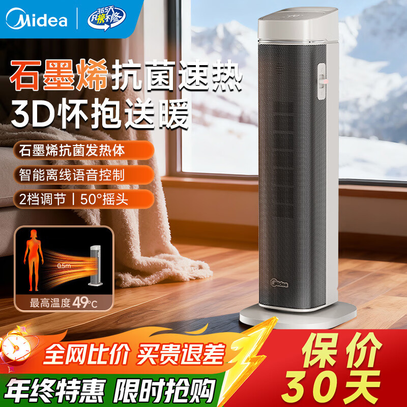 ���ģ�Midea��ʯīϩů��ȡů��ů������õ�ů�����������ܡ�ECO���ܵ���ȡů����ů�� ��ɫ �������� ʯīϩ�ļ��� 259.35Ԫ