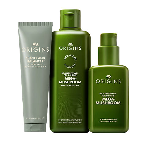 悦木之源（Origins）灵芝保湿修护护肤品（水200ml+乳100ml+洁面150ml生日礼物送女友