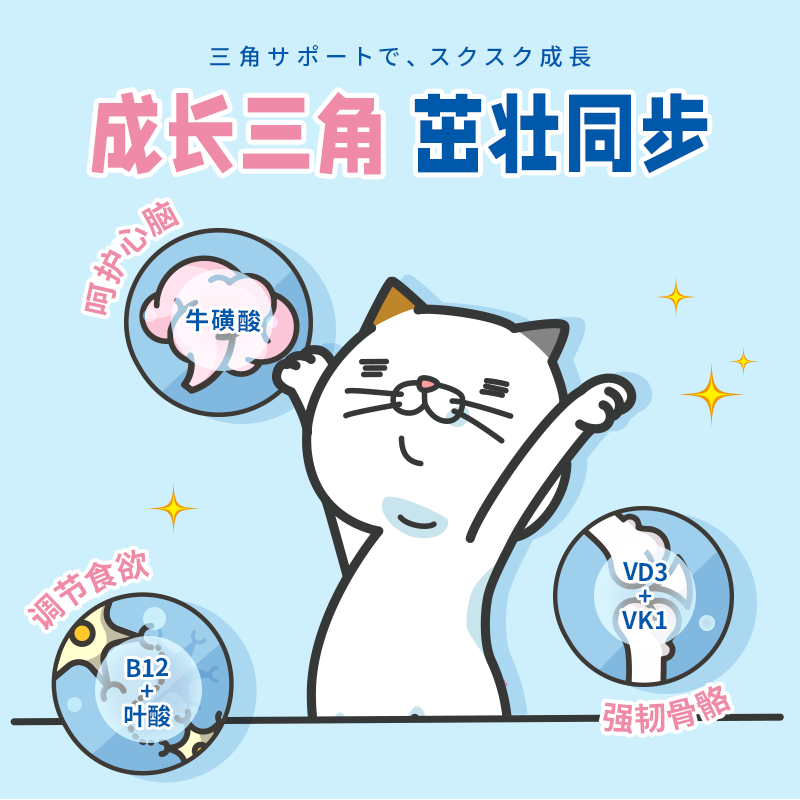 DHC Kitty&Doggy猫咪维生素B复合防掉毛专用牛磺酸粉宠物营养补充剂美化毛保健品 【性价比优选】50g丨约60天