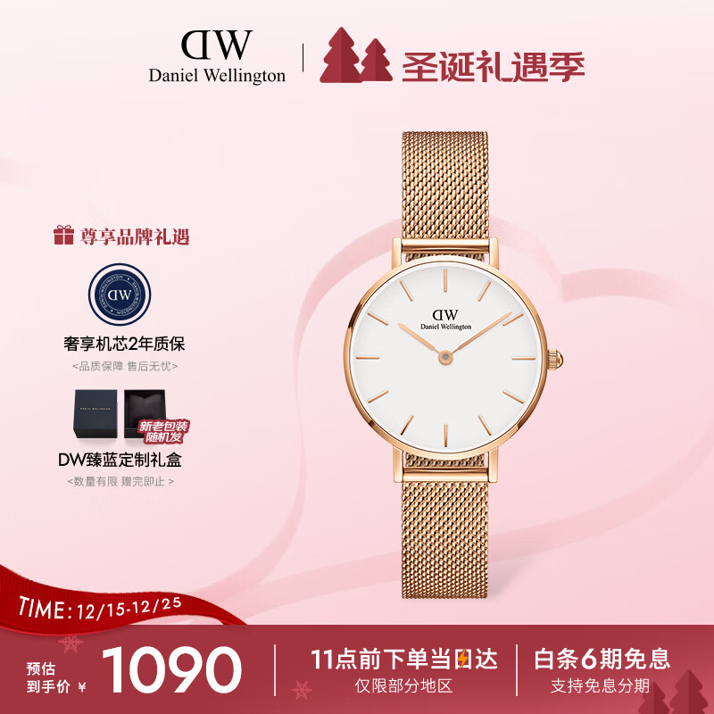丹尼尔惠灵顿（DanielWellington）DW女士手表时尚经典欧美表女28mm石英表七夕礼物 DW00100219