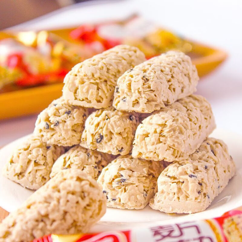 雅客香乳麥片燕麥巧克力牛奶燕麥棒糖果婚慶喜糖休閑圣誕節(jié)小零食 原味燕麥巧克力500g（約46根）