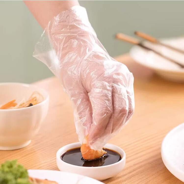 茶花(CHAHUA)一次性手套食品级成人儿童加厚pe独立包装家用餐饮塑料手套厨房用 【儿童款】200只独立装手套 一袋
