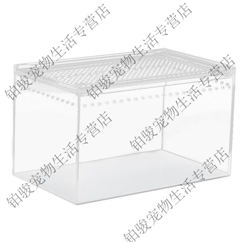 爬宠饲养盒透明亚克力一体免组装寄居蟹饲养缸蝎子蛇昆虫生态箱 小号磁吸开关10*8*7