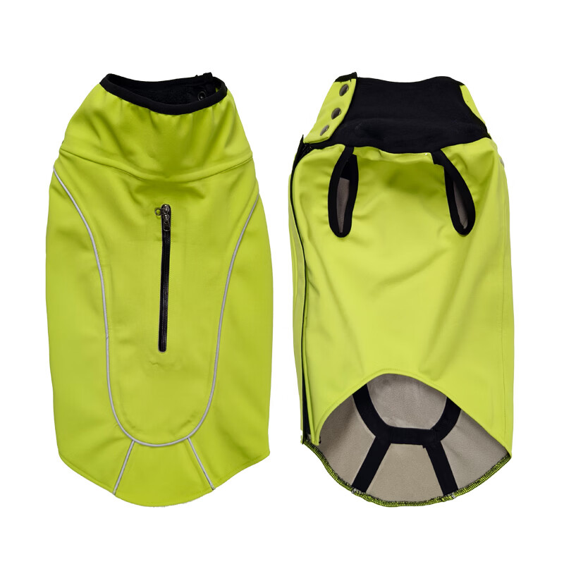 狗衣服冬装小型犬中大2025新款秋冬小体厚款防掉毛防水保暖冲锋衣 柠檬黄 XXS-衣长25.5(建议体重2-3公斤)