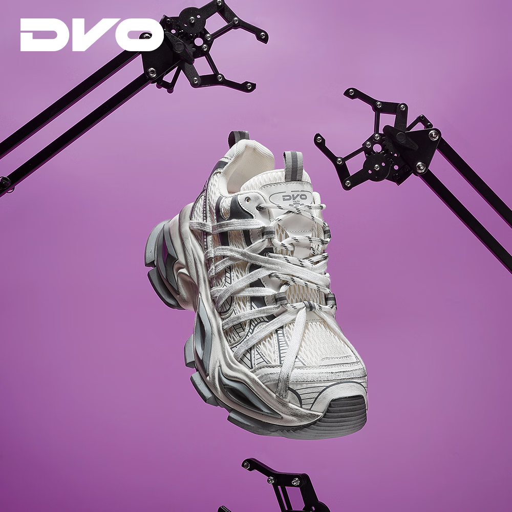 DVO10cm隐形内增高鞋子男款冬季巨好看绑带老爹鞋潮流厚底休闲鞋女 黑色 41 男码