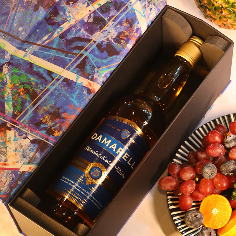达美亚苏格兰调配威士忌建发酒业进口洋酒烈酒艺术家联名限量珍藏礼盒 700mL 2瓶