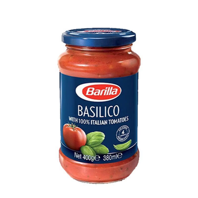 百味來意大利進(jìn)口羅勒風(fēng)味番茄意面醬家用西餐拌面400g罐 羅勒風(fēng)味番茄醬400g*1罐