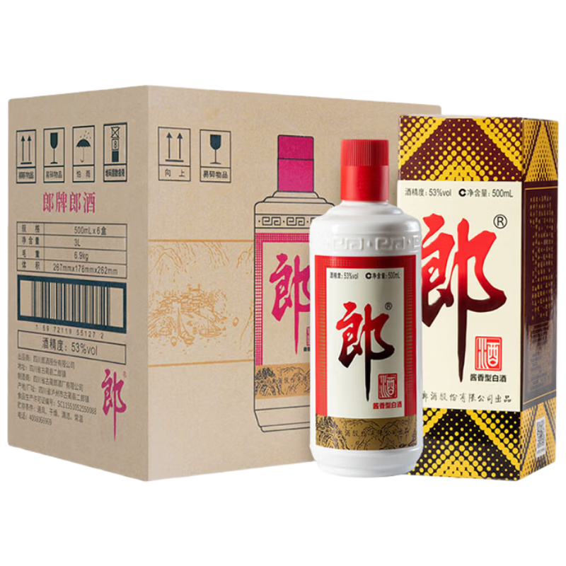 LANGJIU/�ɾ� ������ 53?������ 500ml 6ƿ 930.5Ԫ