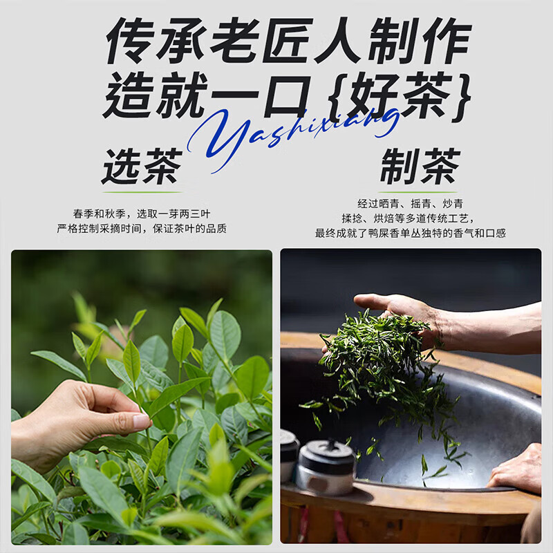 枞大师凤凰单枞茶叶2025新茶正宗潮州单丛茶鸭屎香乌龙茶袋装茶叶自己喝 鸭屎香袋装50g*1袋