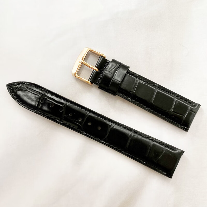 爱沃驰瑞士爱沃驰原装原厂真皮手表带意大利头层牛皮品牌竹节纹表带工具 白色/竹节纹/银白扣 18mm