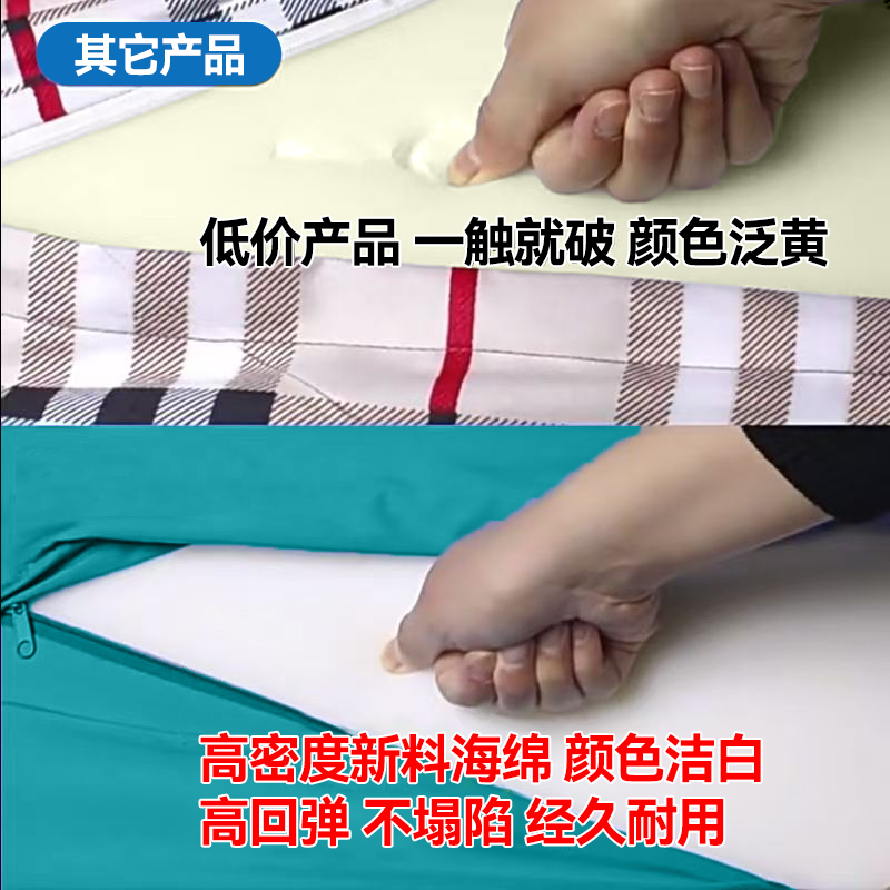 CLAMGUARD 蛤利卫士医用翻身垫防褥疮垫高密度海绵垫卧床老人三角枕孕妇侧卧枕护理垫 三角垫单个50cm（送1个加厚收纳袋）