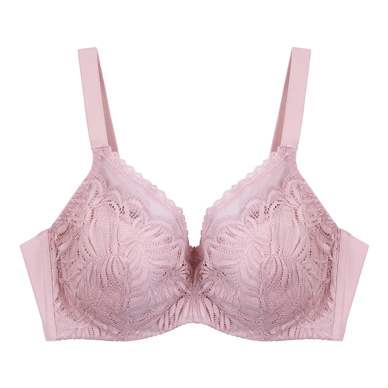 古今大胸顯小軟鋼圈聚攏內衣親膚棉質內杯性感蕾絲文胸罩收副乳本命年