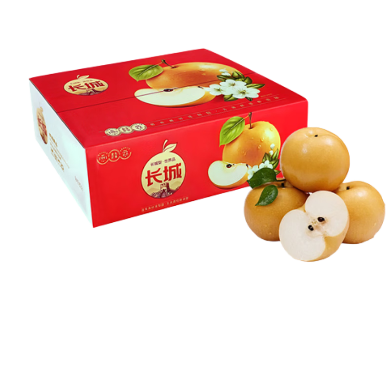 京鲜生 莱阳秋月梨 净重3斤 5-6粒 新鲜水果尝鲜装